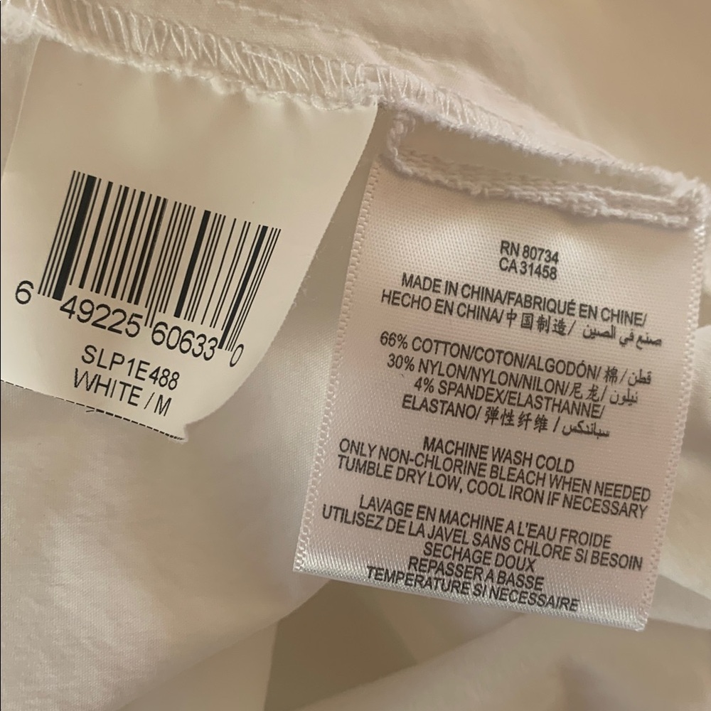 BCBGMaxAzria White Ruffled Button-Down Blouse - Picture 6 of 6